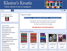 Tablet Screenshot of klazienskreatie.nl